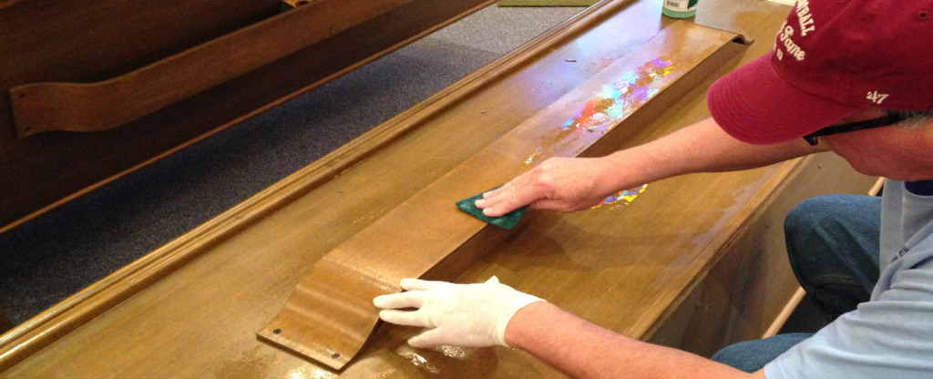 Church Pew Cleaning